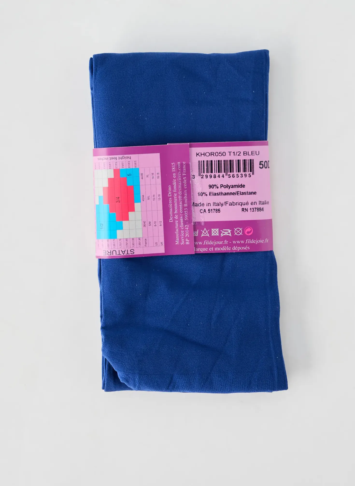 Collants Fil De Jour Bleu