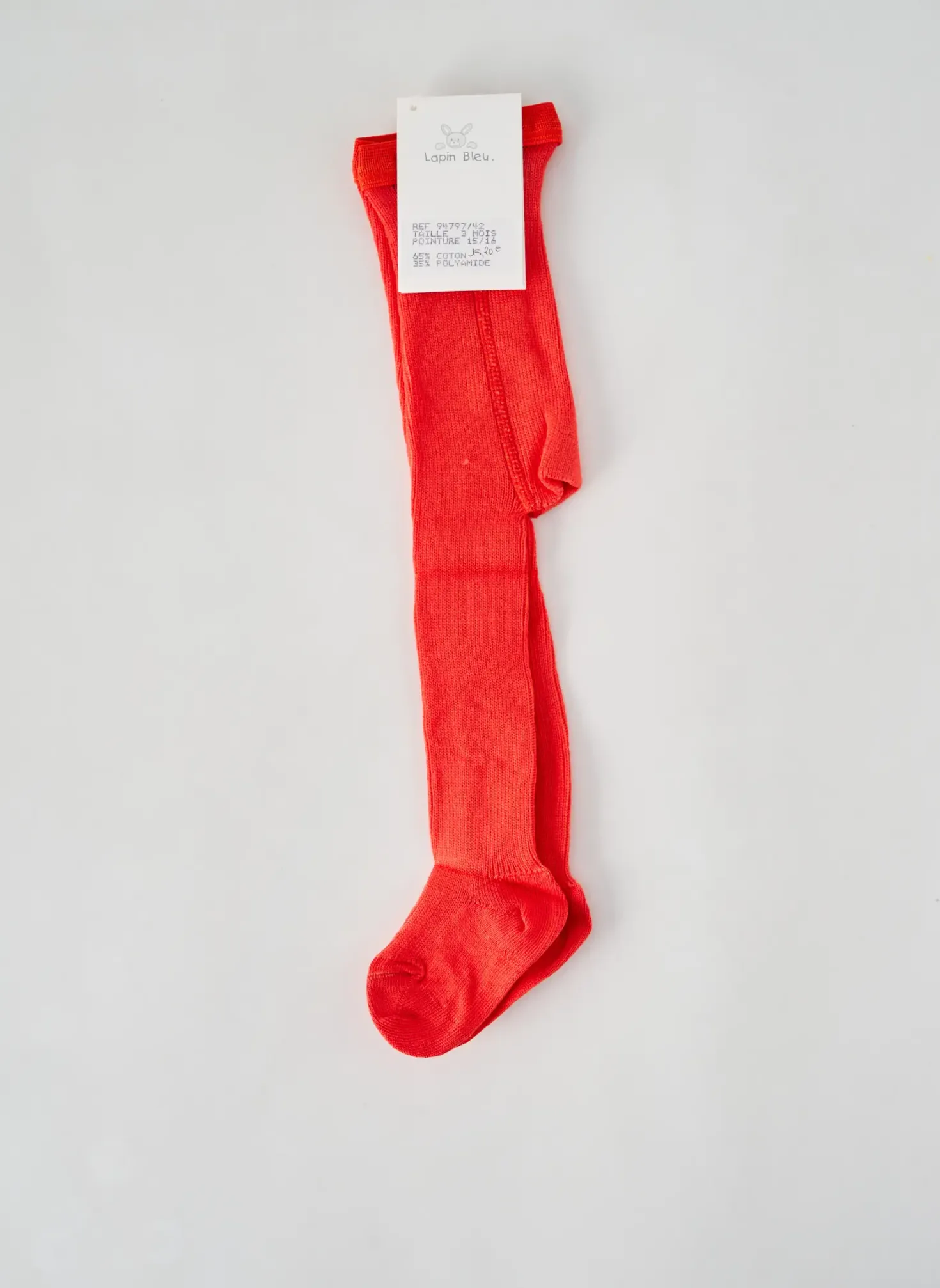 Collants Lapin Bleu Orange