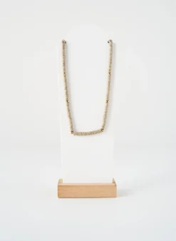 Collier Zag Beige