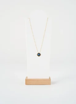 Collier Zag Bleu Fonce