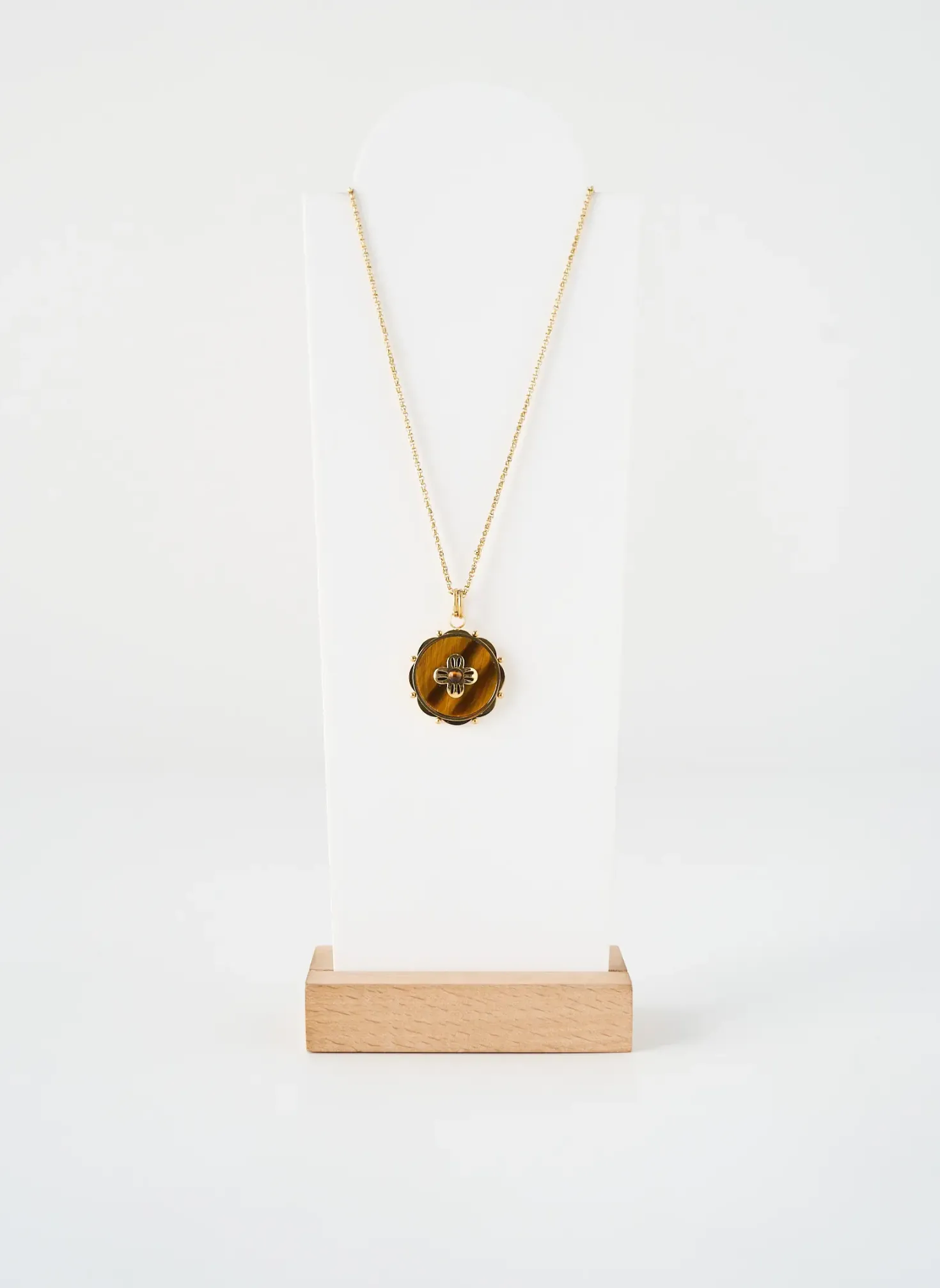 Collier Zag Marron