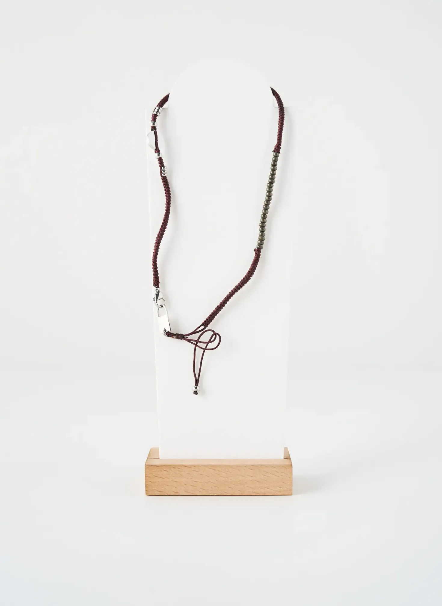 Collier Zag Marron