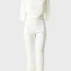 Combi-pantalon Andy & Lucy Blanc Manches 3/4