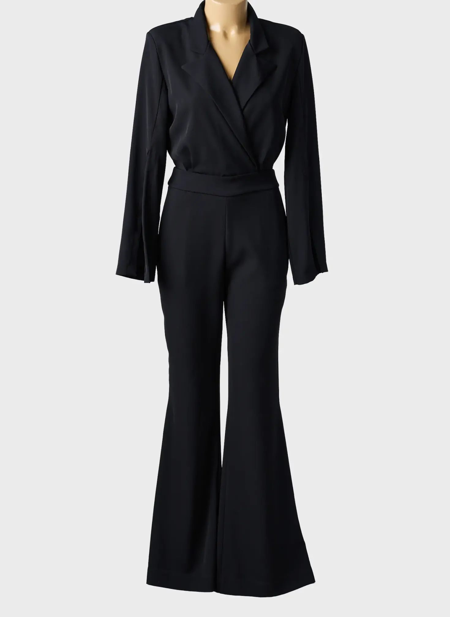 Combi-pantalon Angela Davis Noir Manches Longues