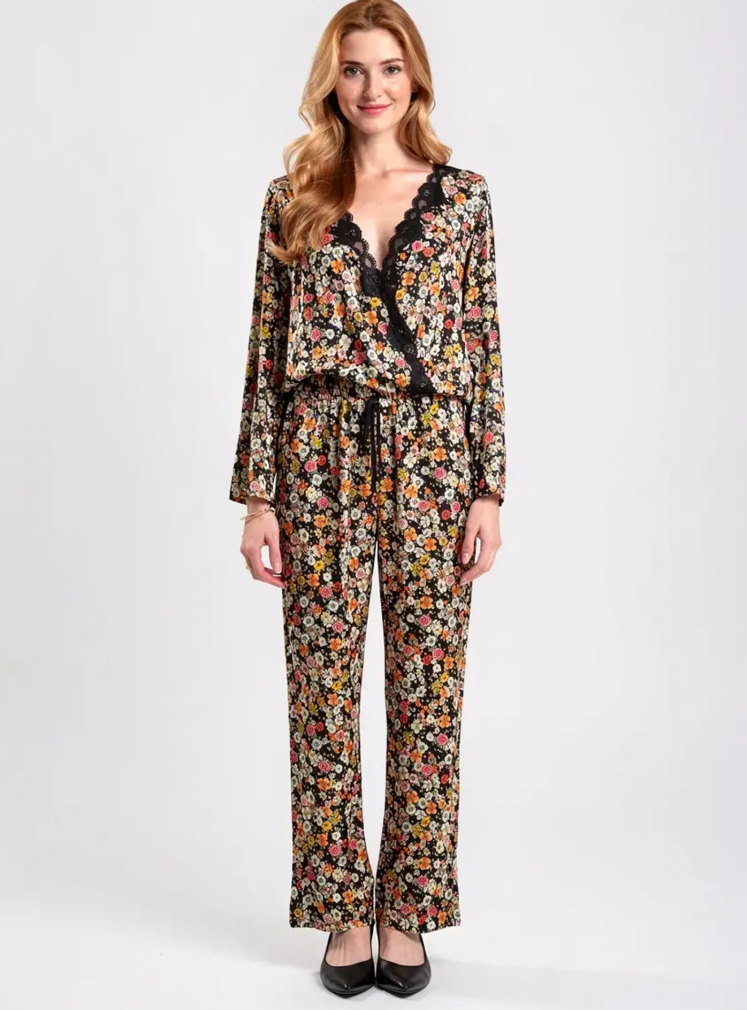 Combi-pantalon Antigel Noir Manches Longues