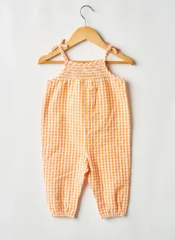 Combi-pantalon Arsene Et Les Pipelettes Orange Fines Bretelles