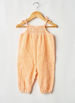 Combi-pantalon Arsene Et Les Pipelettes Orange Fines Bretelles