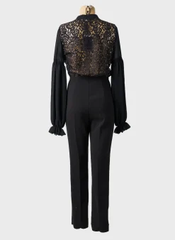 Combi-pantalon Ermanno Scervino Noir Manches Longues