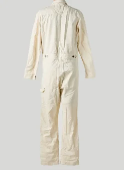 Combi-pantalon Jane Motorcycles Beige Manches Longues