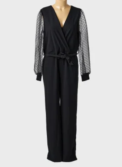 Combi-pantalon Jolifly & Justine Y Noir Manches Longues