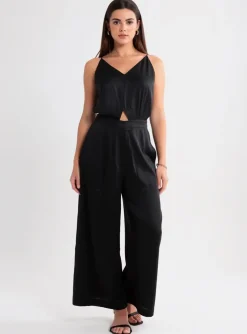 Combi-pantalon Karma Koma Noir Fines Bretelles