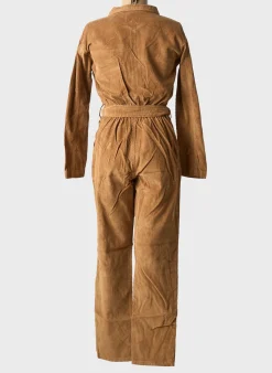 Combi-pantalon La Petite Etoile Marron Manches Longues