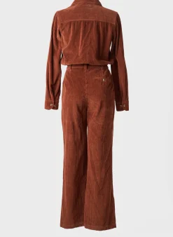 Combi-pantalon Leon & Harper Marron Manches Longues