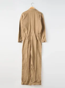Combi-pantalon Massimo Dutti Marron Manches Longues