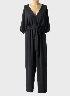 Combi-pantalon Mat. Noir Manches 3/4