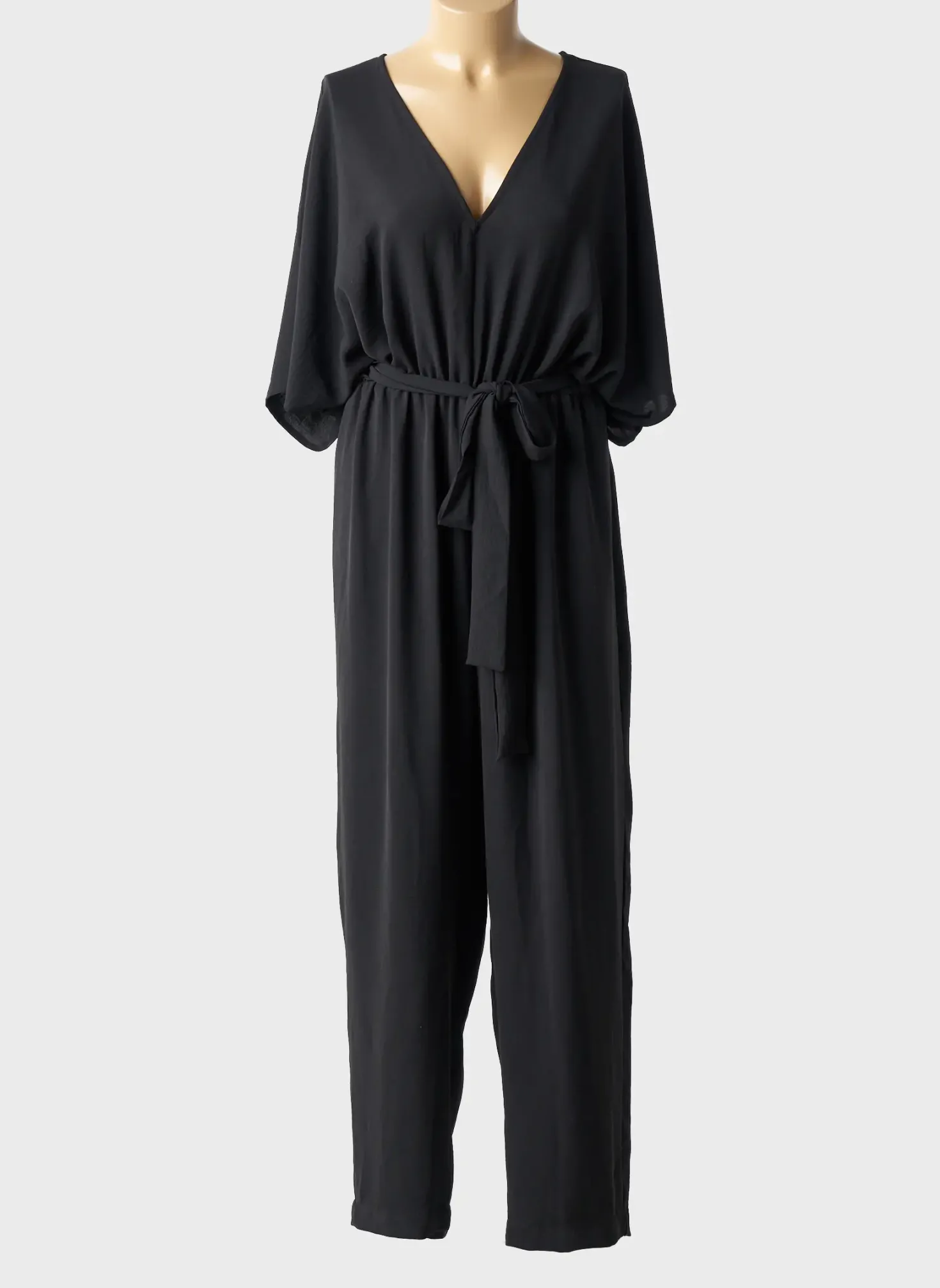 Combi-pantalon Mat. Noir Manches 3/4