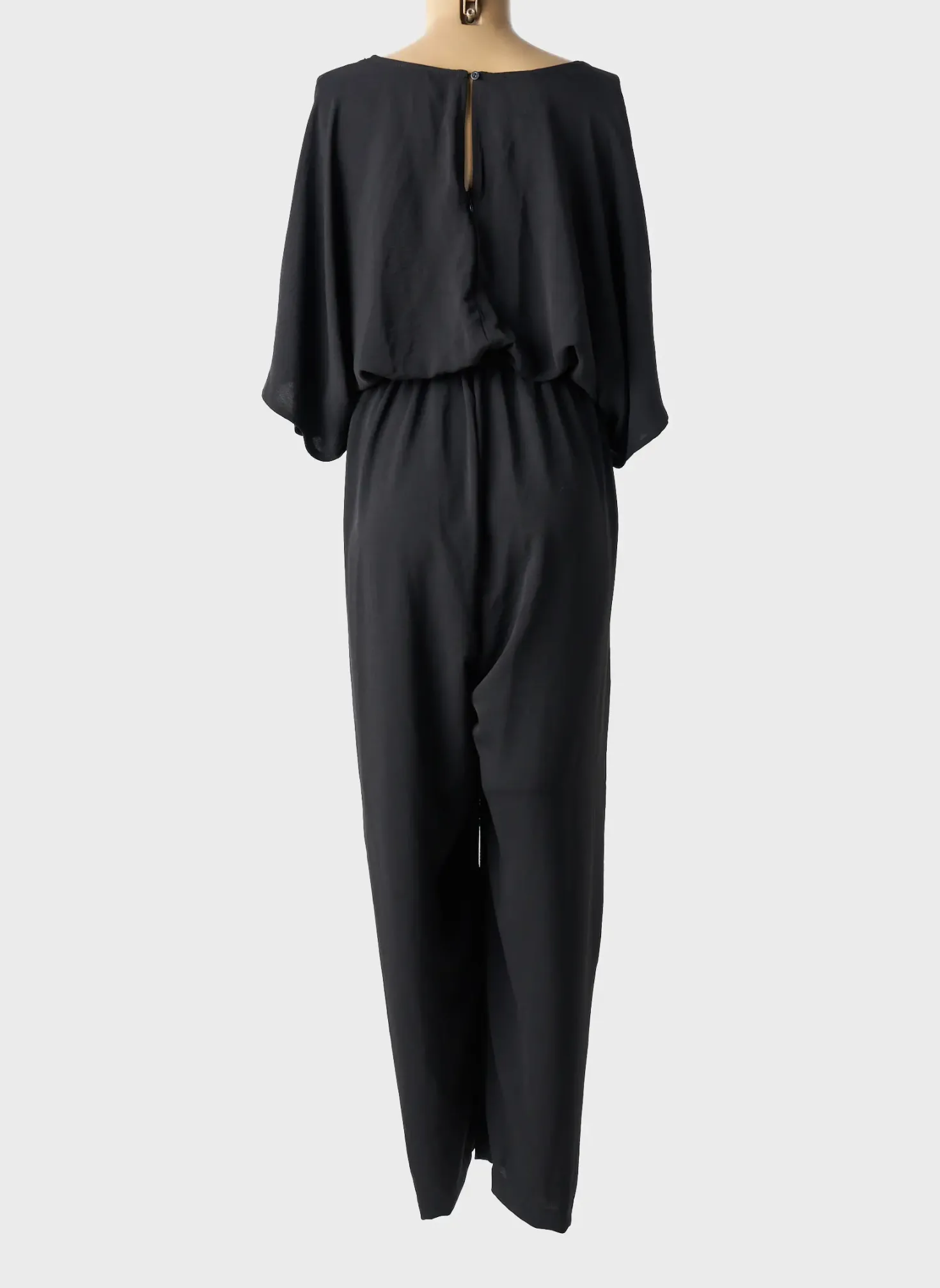 Combi-pantalon Mat. Noir Manches 3/4