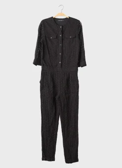 Combi-pantalon Monoprix Noir Manches 3/4