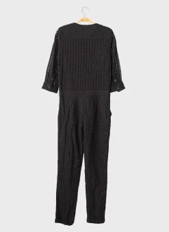 Combi-pantalon Monoprix Noir Manches 3/4