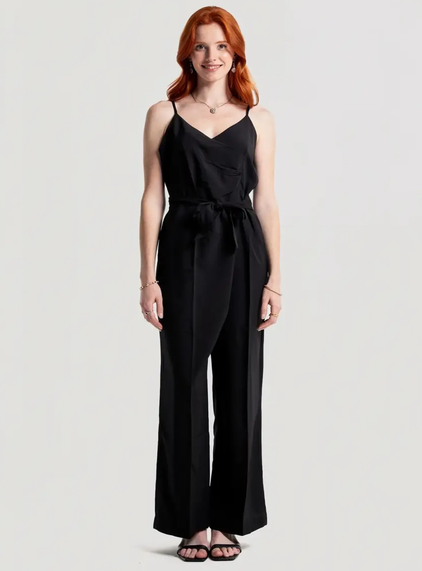 Combi-pantalon Nü Noir Fines Bretelles
