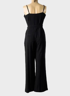 Combi-pantalon Nü Noir Fines Bretelles