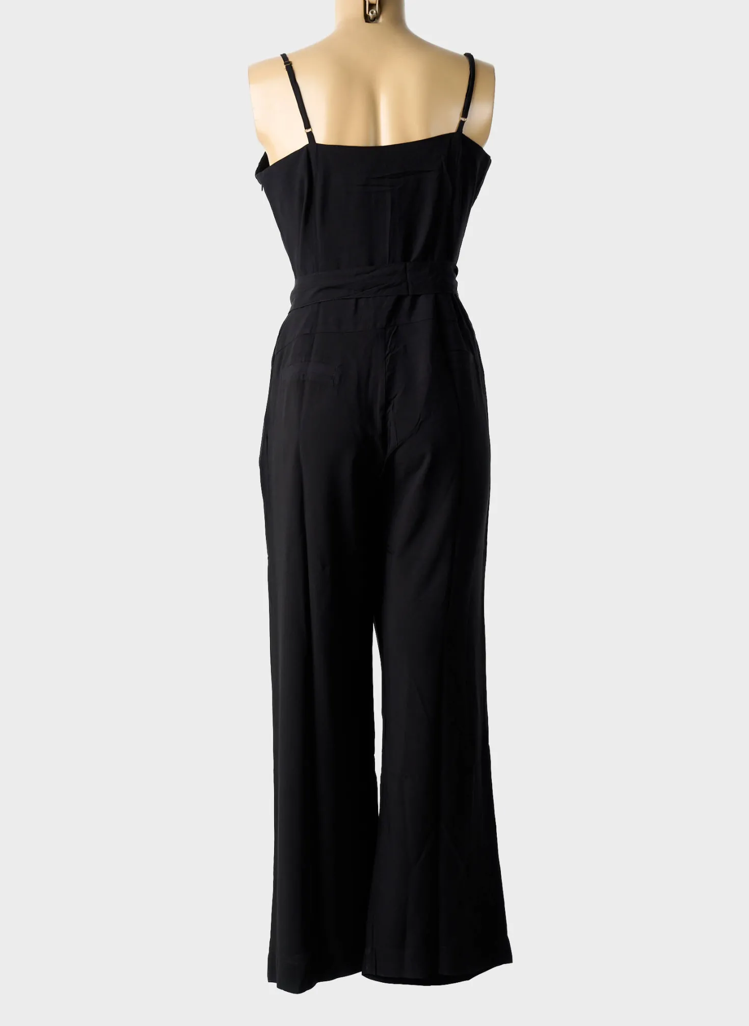 Combi-pantalon Nü Noir Fines Bretelles