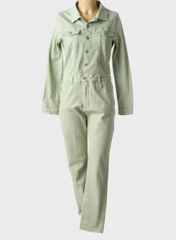 Combi-pantalon Onado Vert Manches Longues