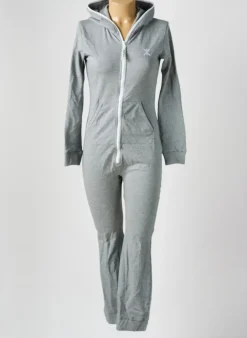 Combi-pantalon Onepiece Gris Manches Longues