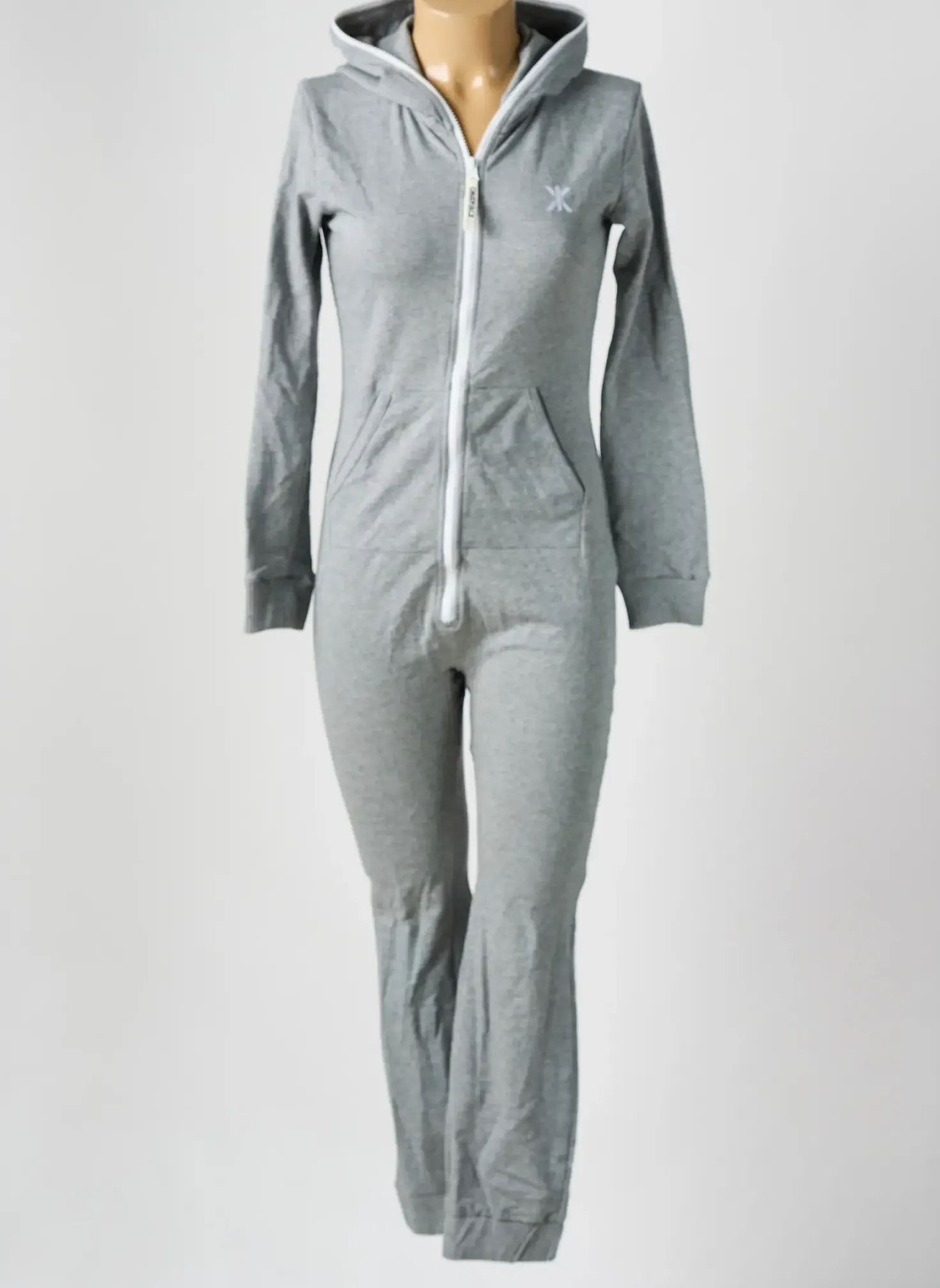 Combi-pantalon Onepiece Gris Manches Longues