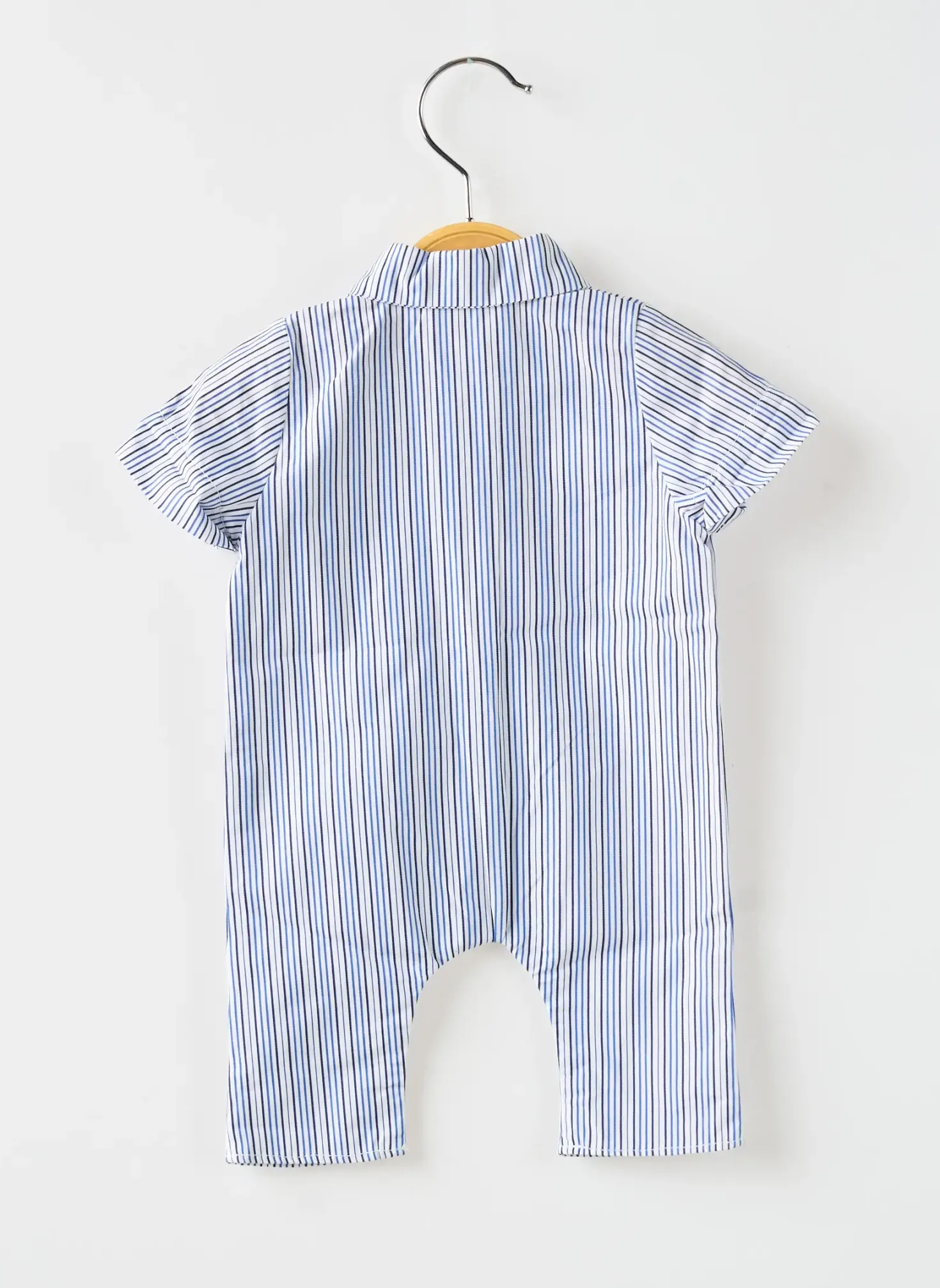 Combi-pantalon Pequeno Tocon Bleu Manches Courtes