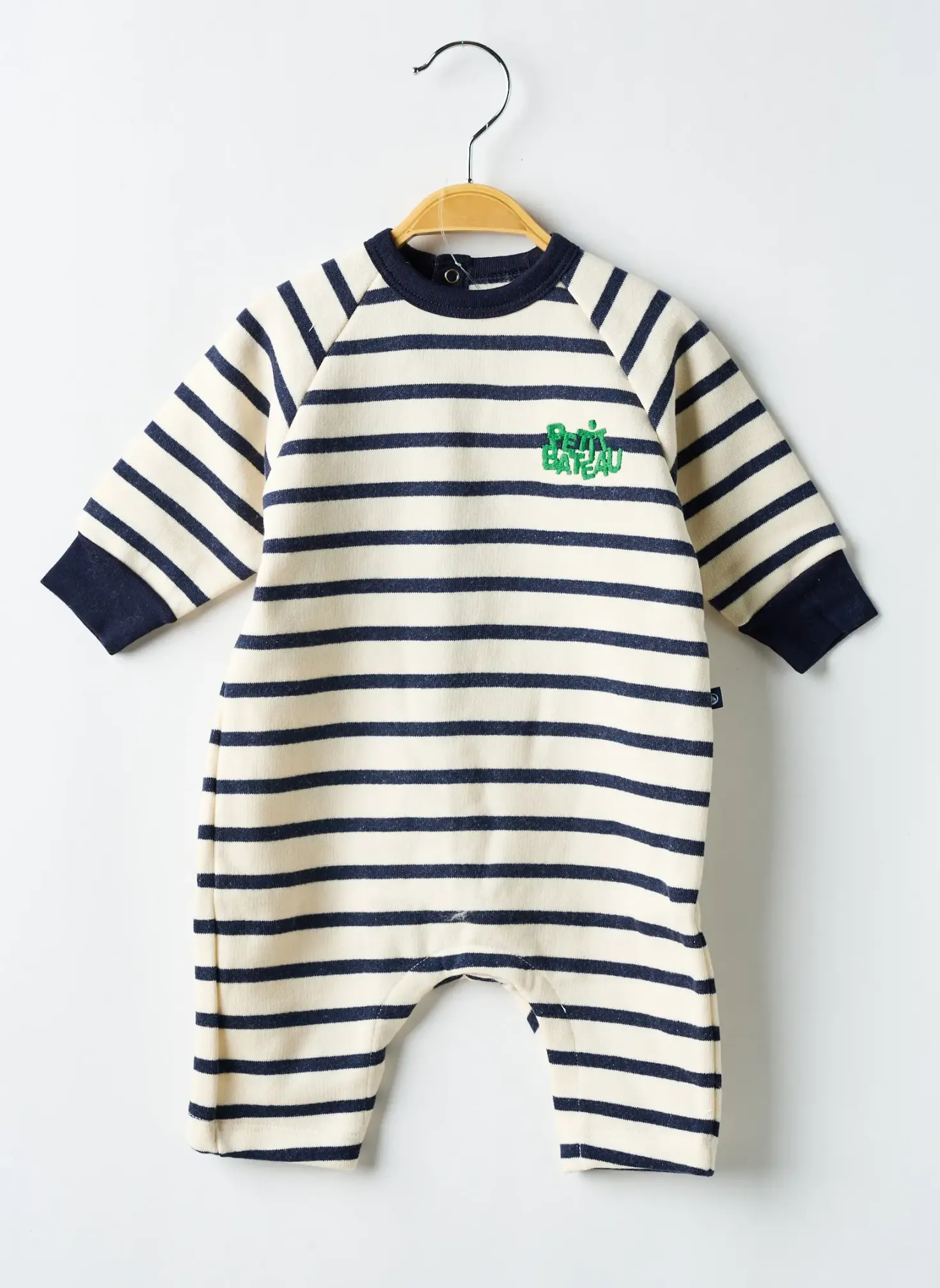 Combi-pantalon Petit Bateau Bleu Manches Longues