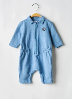 Combi-pantalon Petit Bateau Bleu Manches Longues