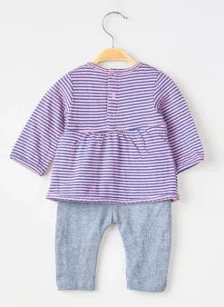 Combi-pantalon 3 Pommes Bleu Manches Longues