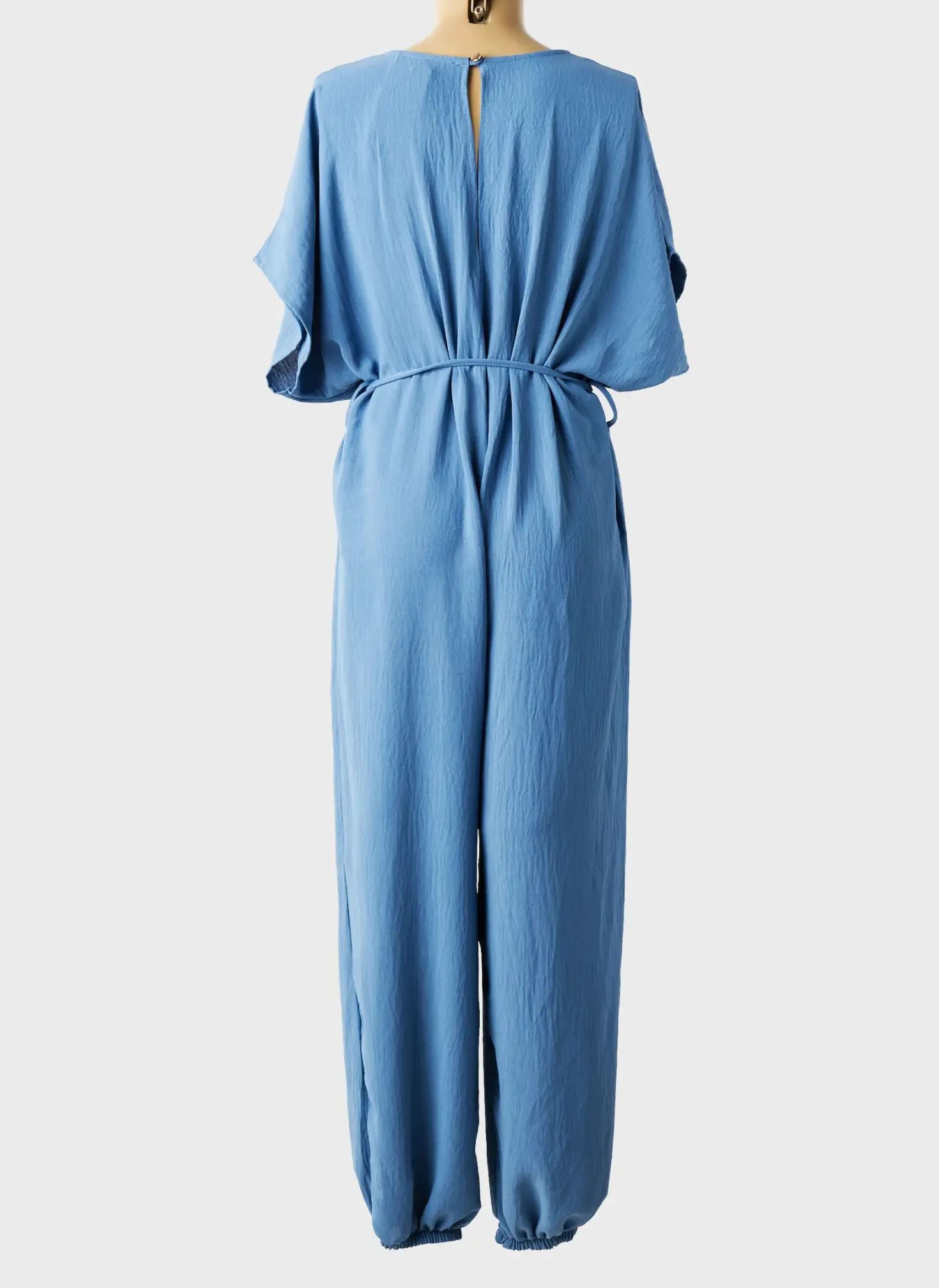 Combi-pantalon Quatre Vingt Jours Bleu Manches Courtes