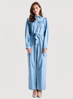 Combi-pantalon Riani Bleu Manches Longues