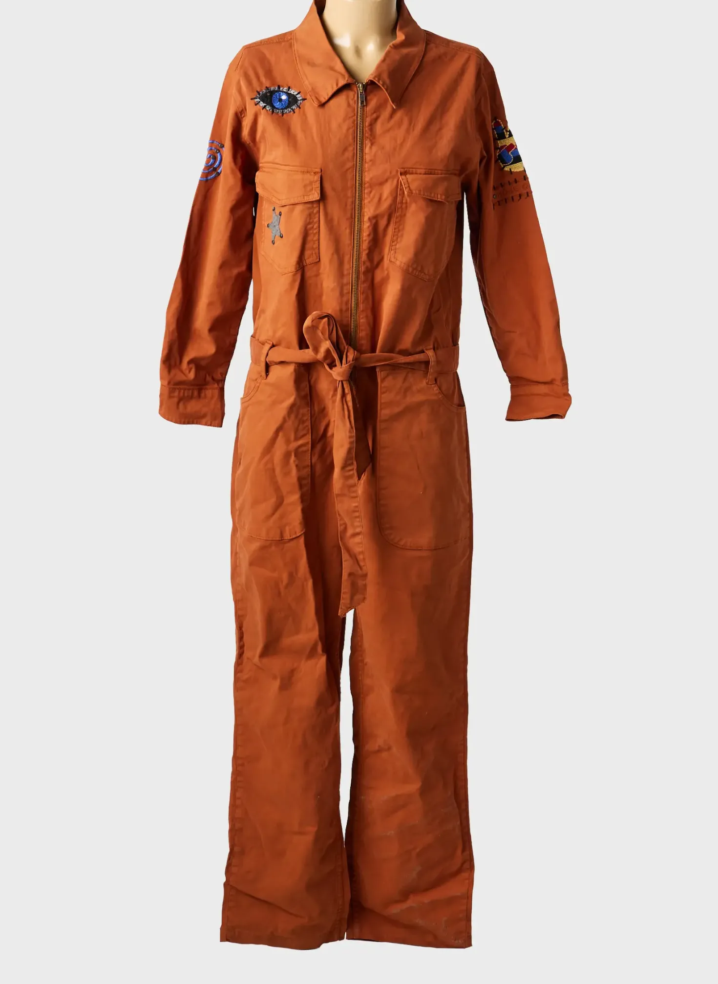 Combi-pantalon Rose Garden Marron Manches Longues