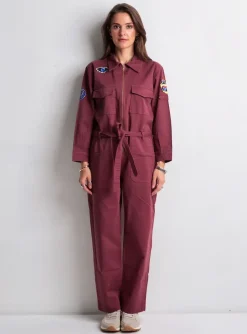 Combi-pantalon Rose Garden Violet Manches Longues