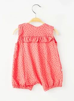 Combishort Boboli Rouge Sans Manche