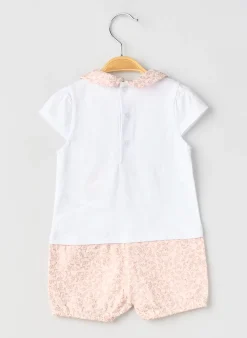 Combishort Carrement Beau Rose Manches Courtes