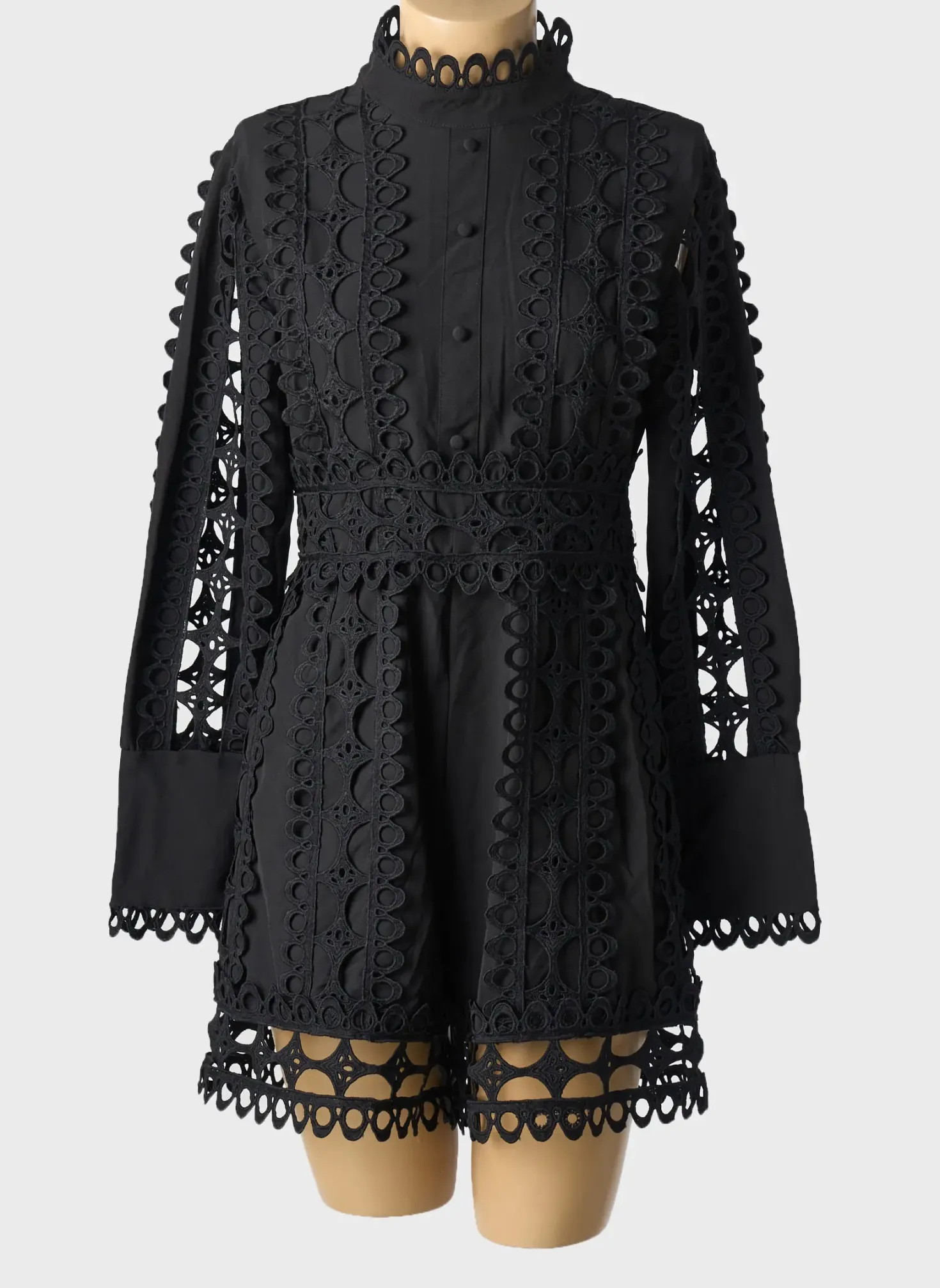 Combishort Lamiar Noir Manches Longues
