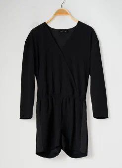 Combishort Little Remix Noir Manches Longues