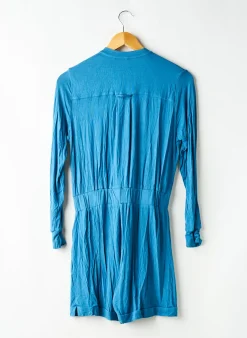 Combishort Maison Lejaby Bleu Manches Longues