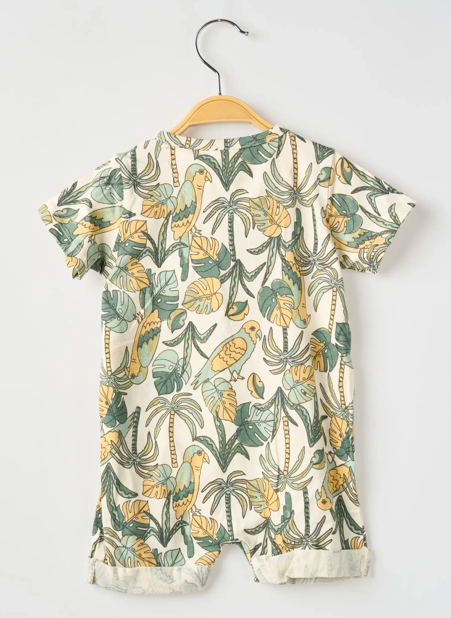Combishort Noppies Vert Manches Courtes