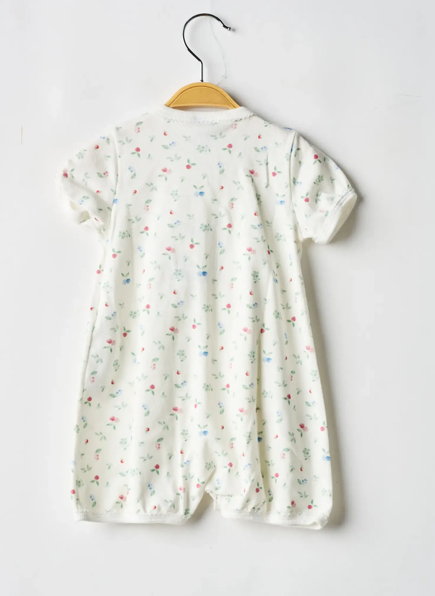 Combishort Petit Bateau Blanc Manches Courtes
