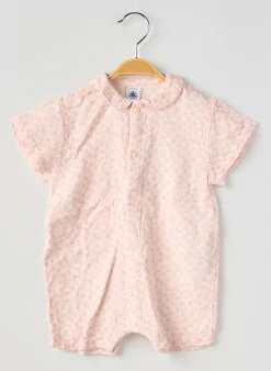Combishort Petit Bateau Rose Manches Courtes