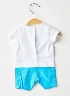Combishort 3 Pommes Bleu Manches Courtes