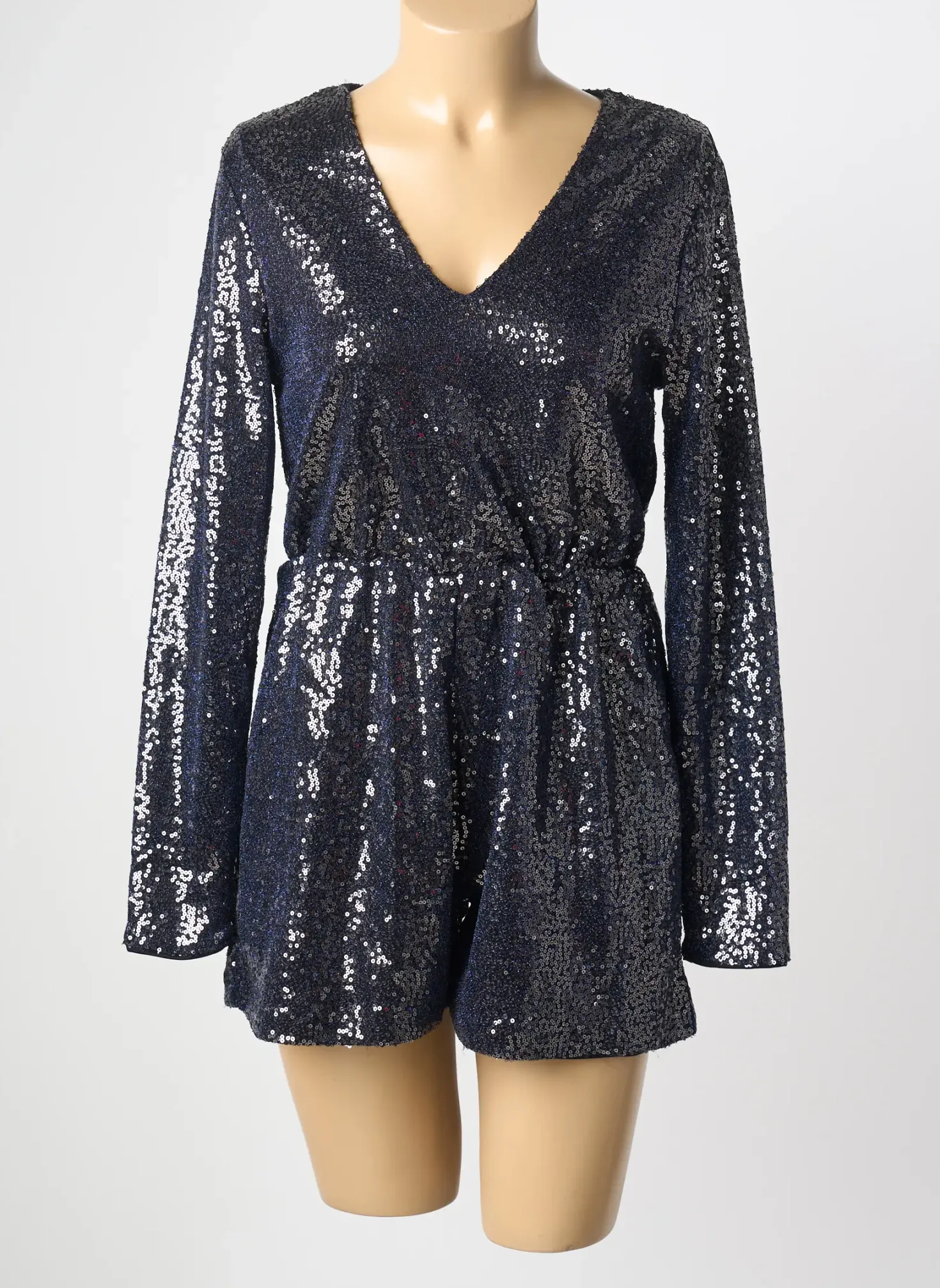 Combishort Tiffosi Bleu Manches Longues