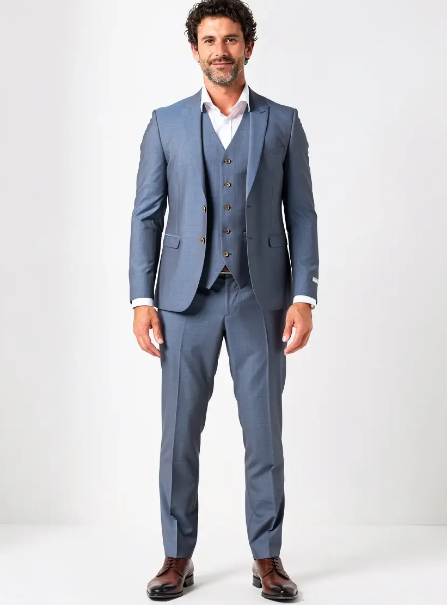 Costume De Ville Di Lorenzo Bleu