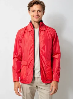 Coupe-vent Pierre Talamon Rouge Sans Capuche