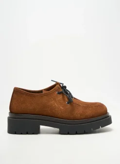 Derbies Alisa Bianchini Marron Talon De 4 À 6cm